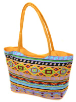 PODIUM Сумка Женская Пляжная текстиль Podium /1340 yellow