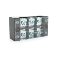 Клеммная колодка 3-разрядная TB-4503 45A/600V, сечение провода 0,5-4,0 мм2, 50 шт в упаковке, цена за штуку