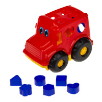 Сортер-автобус «Бусик» №1 Colorplast 0244 Красный