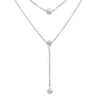 Серебряное колье CatalogSilver с без камней, вес изделия 3,77 гр (2184034) 400450 размер