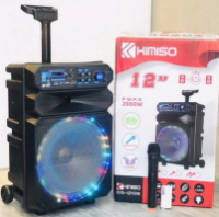 Колонка портативная акустическая KIMISO QS-1208 BT (12″BASS) | Блютуз колонка | Колонка для музыки