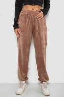 Спортивні штани жіночі велюрові, колір бежевий, 238R58646