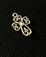 Металлическая подвеска «крест»  Размер - 21*14мм. Цвет - серебро. Цена указана за 1 шт