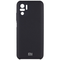 Чохол Silicone Cover Full Camera (AAA) для Xiaomi Redmi Note 10 / Note 10s (Чорний / Black) - купити в SmartEra.ua