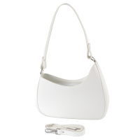 БІЛА — каркасна, маленька, фабрична сумочка з двома ременями від українського виробника (Луцьк, 794)