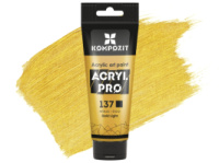 Фарба художня Серія «Металік» Acryl PRO ART Kompozit 75 мл, 137 золото світле