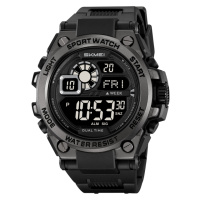 Чоловічий спортивний годинник Skmei 2318BKBK All Black з підсвіткою та таймером