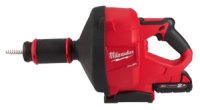 Машина прочистна акумуляторна безщіткова MILWAUKEE, M18 FDCPF10-201C, трос 10м (зарядний пристрій М12-18 С, 1 акумулятор М18 В2