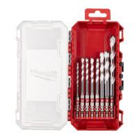 Набір свердел універсальних SHOCKWAVE HEX PACKOUT MILWAUKEE, (діаметри 4/5/5/6/6/8/10/12мм) (8шт) пластиковий кейс