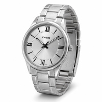 Чоловічий годинник Casio MTP-V005D-7B5 — Класична модель у сріблястому кольорі з мінеральним склом
