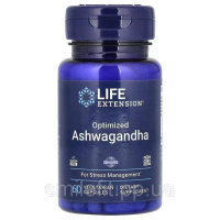 Ашваганда оптимізована, 125 мг, Optimized Ashwagandha, Life Extension, 60 вегетаріанських капсул