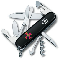 Нож Victorinox Climber Army Black «Емблема ВСУ» (1.3703.3_W0010u)