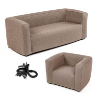 Комплект надувной мебели диван и кресло Коричневый SW-00002656