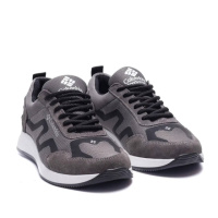 Літні кросівки Columbia натуральна шкіра та сітка колір сірий