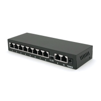 POE коммутатор Merlion 8 POE 10/100+2 RJ45 10/100 внешний блок питания 52V 1,85A