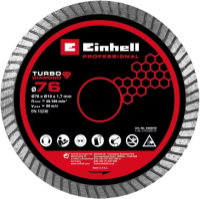 Диск відрізний алмазний 76*10мм турбо EINHELL 4440470