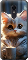 Чехол на Xiaomi Redmi 5 Plus White cat 5646u-1347