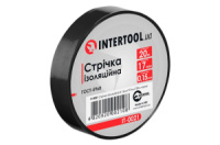 Лента изоляционная Intertool 20 м черная (IT-0021) (10 шт.)