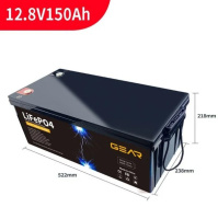 Литий-железо-фосфатный аккумулятор GEAR LiFePO4 12.8V 150AH (BMS-100A/100A), (522x238x218), 17.5kg  до 6000 циклов, Q1