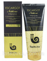 Зволожуюча піна для вмивання з равликовим муцином FarmStay Escargot Noblesse Intensive Cleansing Foam 180ml