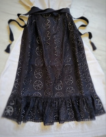 Фартух мереживний чорний