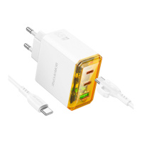 Мережевий Зарядний Пристрій Borofone BAS34A 2Type-C/1USB PD/QC 65W Type-C to Type-C