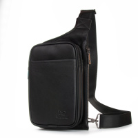 PODIUM Сумка Мужская На Плечо кожа BRETTON 407-130 black