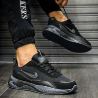 Кросівки демісезонні Nike колір: чорний, сірий
