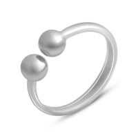 Серебряное кольцо CatalogSilver с без камней, вес изделия 1,54 гр (2002161) adjustable размер