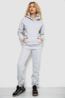 Спортивний костюм жіночий на флісі, колір світло-сірий, 102R7711