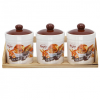 Набор керамических банок «Хлеб» ZFC048 BZ