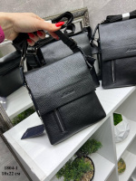 АКЦІЯ! Два відділення - стильна, чоловіча сумка з додатковими кишенями - 18х22 см (1804-1)