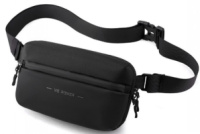 Сумка поясна  з тканини, бананка Confident чорна