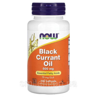 Олія чорної смородини, 500 мг, Black Currant Oil, Now Foods, 100 гелевих капсул