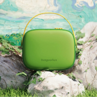 Косметичка Fungoofun силиконовая бьюти-чемодан для косметики и аксессуаров, сумочка с ручкой на молнии,зелёная