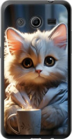 Чехол на Samsung Galaxy Core 2 G355 White cat 5646u-75