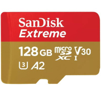 Карта памяти SanDisk 128GB microSD class 10 UHS-I U3 Extreme (SDSQXAA-128G-GN6MA)