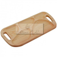 Менажница-поднос 5-и секционная с ручками. 55х28х2 см. Поднос Б66