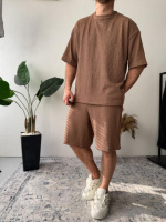 Комплект футболка/шорти охра | 42-047