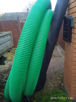 Труба дренажна d 160мм, в бухтах,  перфорована. (50M)