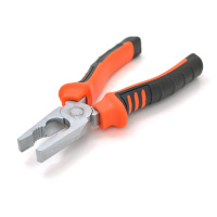 Плоскогубцы, черно-оранжевые ручки 200х65, ОЕМ