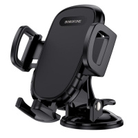 Автотримач для телефона BOROFONE BH37 Route push type suction cup car holder Black (6931474738486)