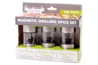 Набор емкостей для специй Kamille 3 шт. с измельчителем (7027)