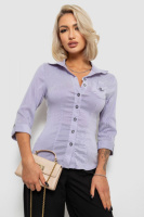 Сорочка класична в смужку, колір бузковий, 230R645