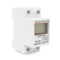 Однофазный электронный счетчик на DIN-рейку, 220V, LCD