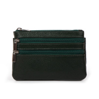 PODIUM Косметичка кожа A-00141 d-green