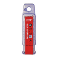 Свердло по металу THUNDERWEB HSS-G MILWAUKEE DIN338, діаметр 2,5x57х30мм, (10шт), пластикова коробка