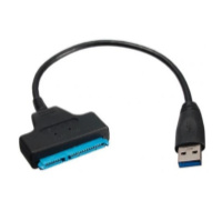 Кабель Usb 3.0 AM to SATA black 0.1m для HDD/SSD дисков