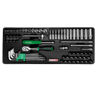 Набор инструмента в ложементе 1/4« 72ед. TOPTUL GCAT7202