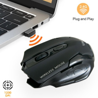 Беспроводная мышь компьютерная UKC Wireless Mouse art-5590 Черная блютуз мышка для пк (бездротова мишка)